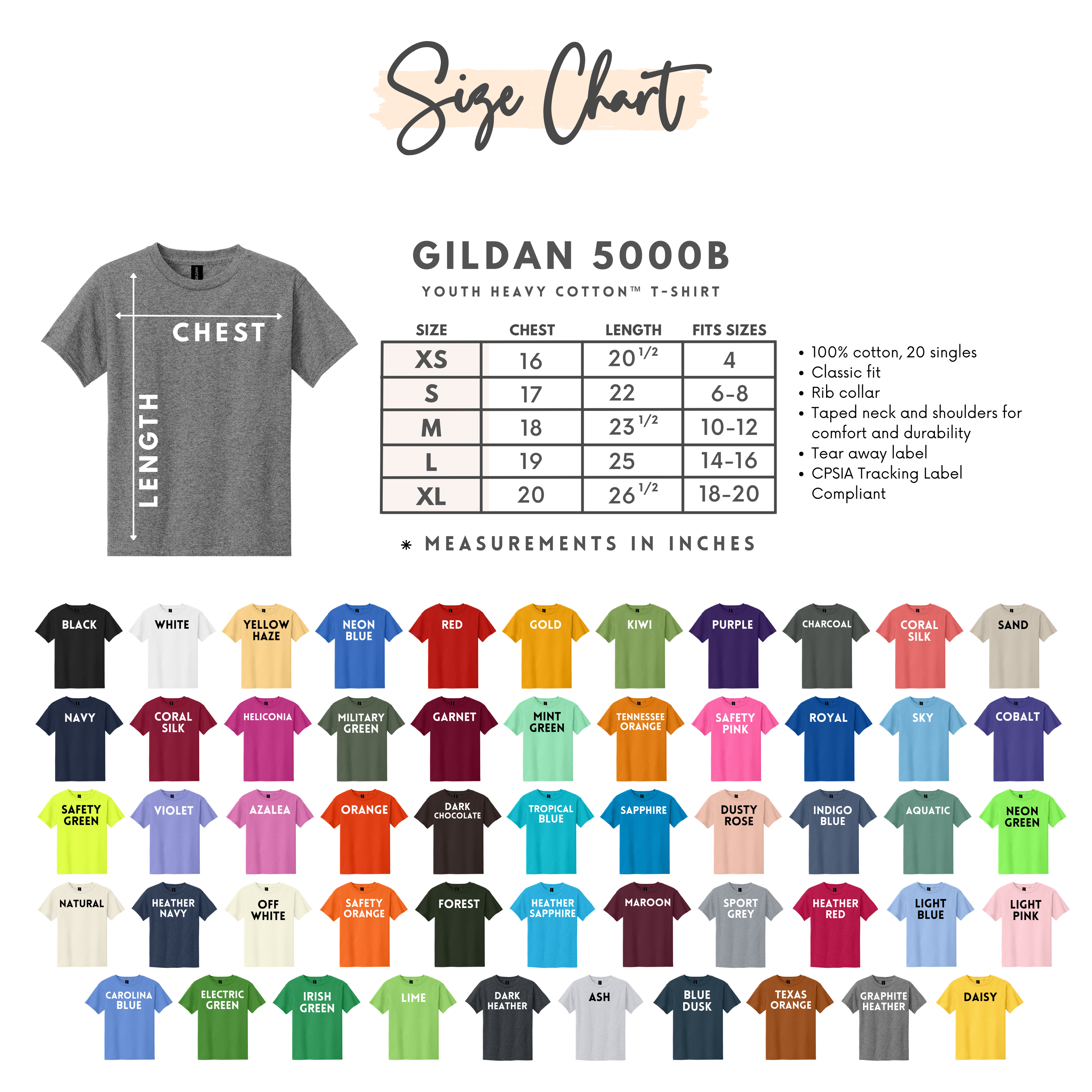 Gildan Heavy Cotton Youth