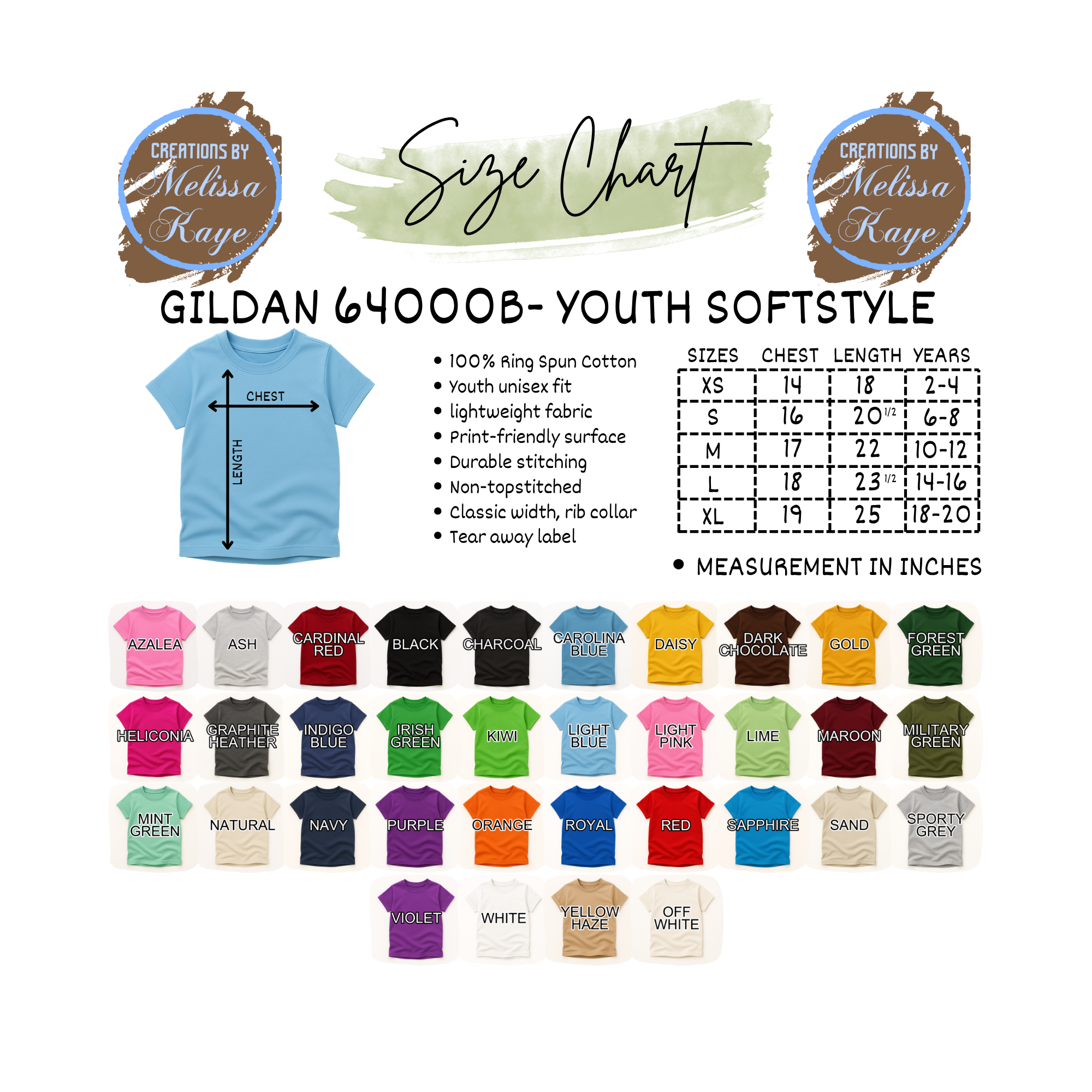 Gildan Soft Style Youth